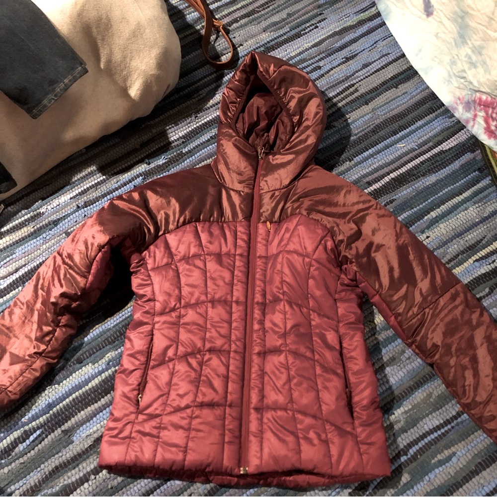 Marmot color block puffer